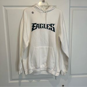 Large Philadelphia Eagles White Sweatshirt Brand New
